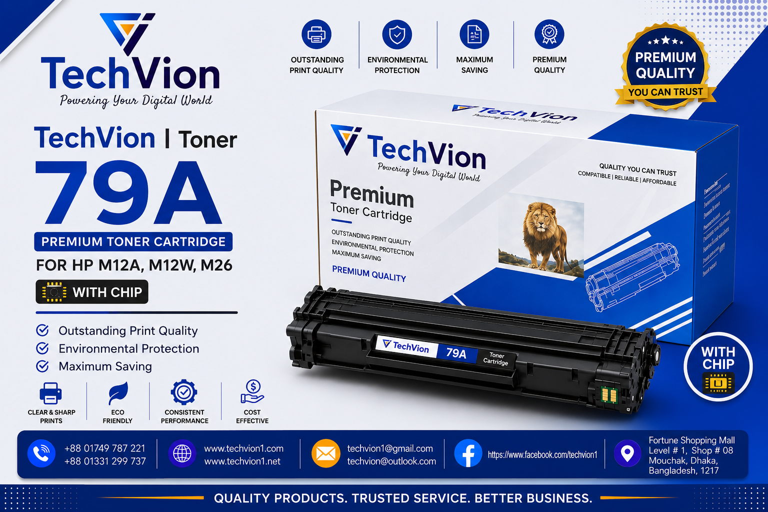 TechVion | Toner | 79A FOR HP  M12A, M12W, M26
